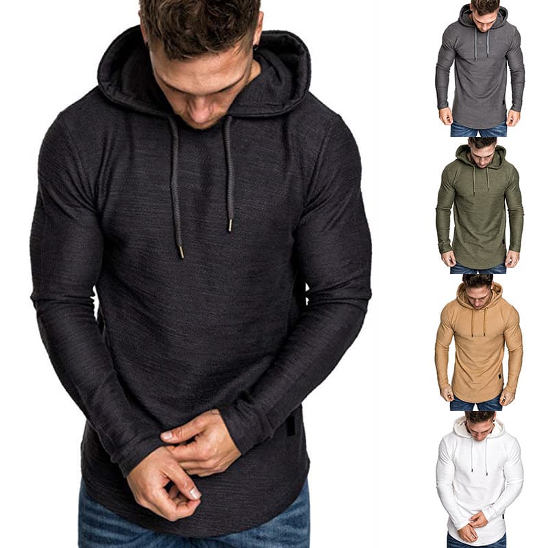 Sudadera con capucha para hombre casual slim fit