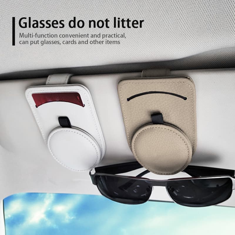 Soporte Universal para Gafas en Visera del Coche