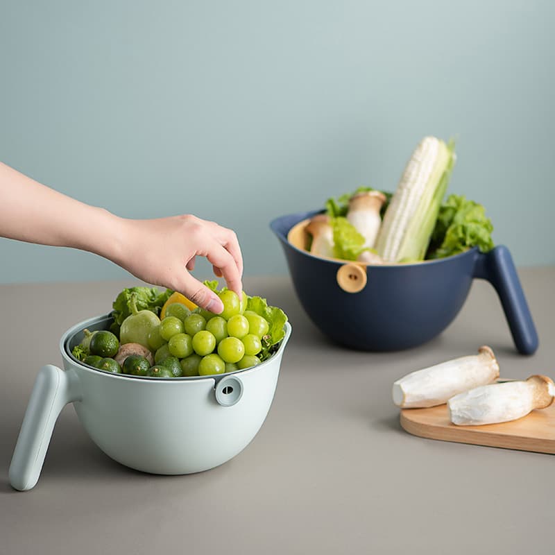 Cesto Giratorio Doble para Frutas y Verduras