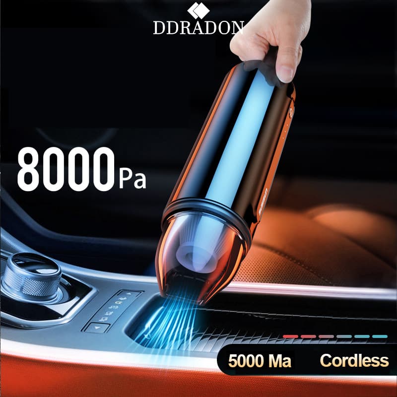 Aspirador de Coche Inalámbrico Recargable Portátil
