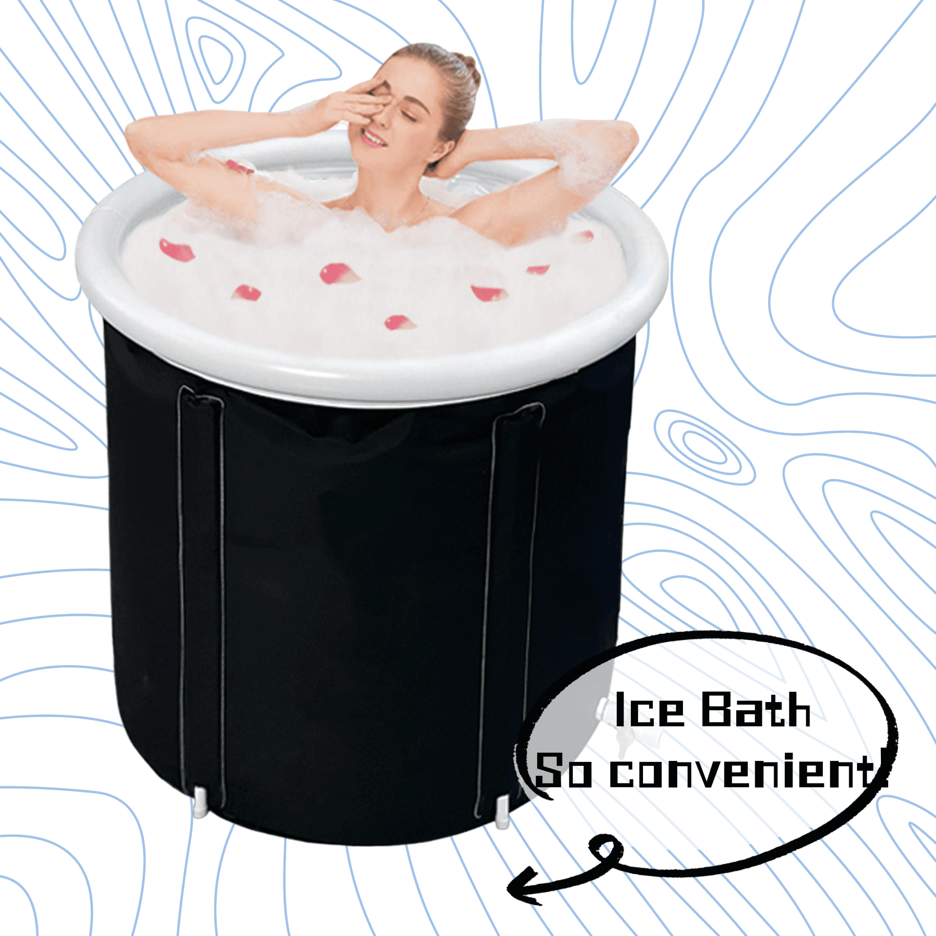 Bañera Inflable Portátil de Frío para Recuperación