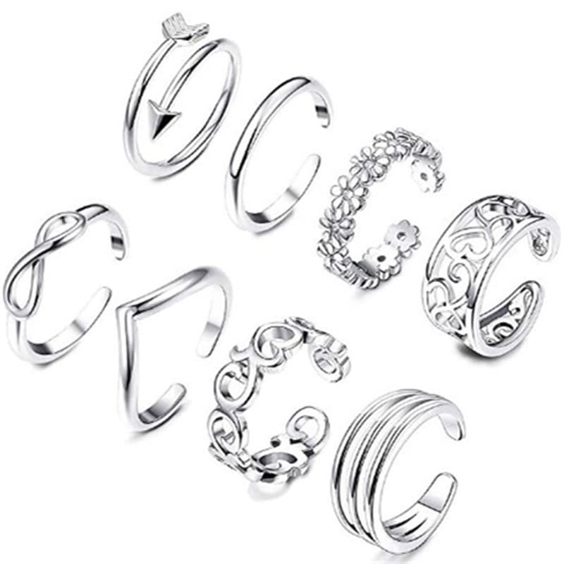 Anillos para Pies Personalizados con Encanto en Rosa