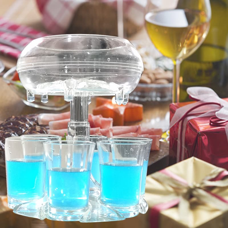 Dispensador de 6 Vasos de Chupito para Bar