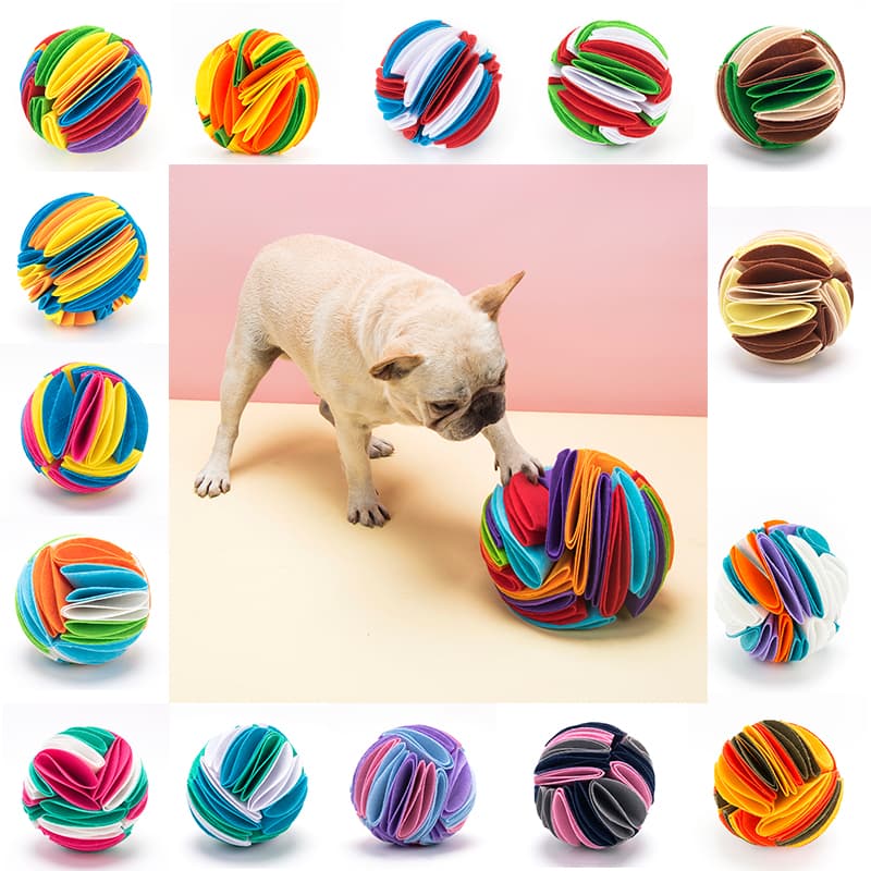 Pelota Olfativa Plegable para Perros - Juguete de Entrenamiento