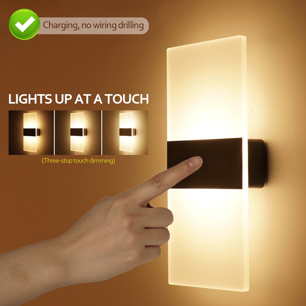Lámpara de Pared con Sensor de Movimiento y Carga USB