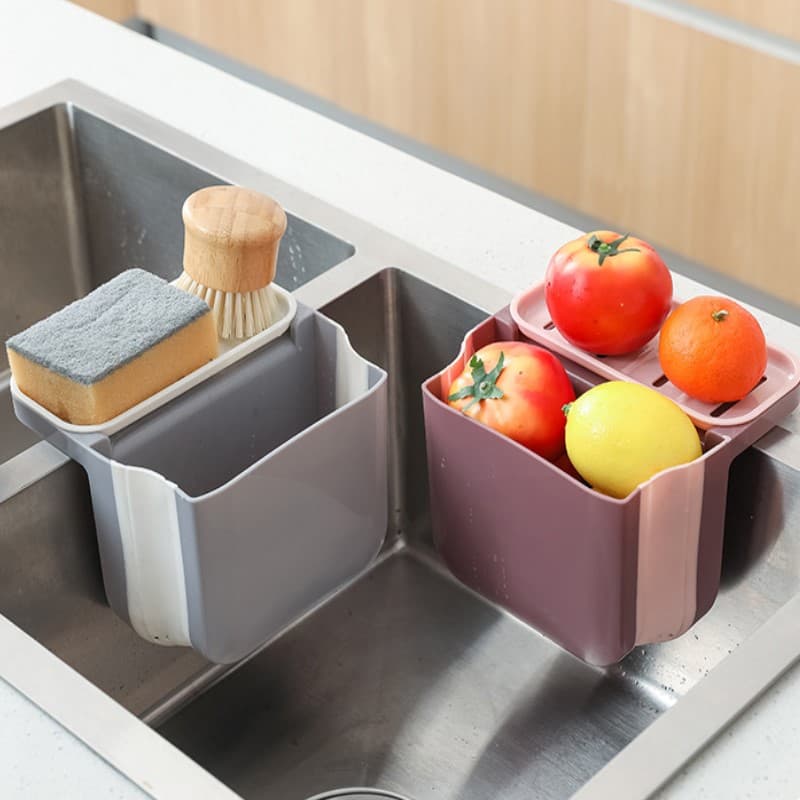 Escurridor de Fregadero con Ventosa y Organizador de Cocina