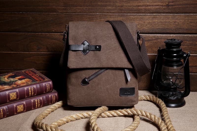 Bolsa de Lona Casual para Hombre - Bandolera Resistente