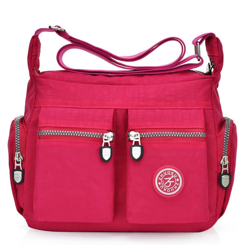 Bolsa de Hombro Cruzada de Nylon Casual