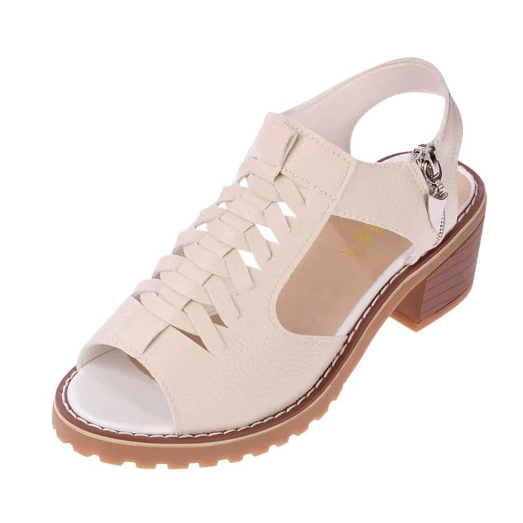 Sandalias Mujer Verano Cremallera Lateral