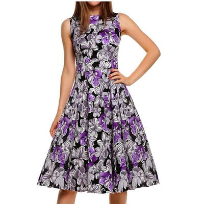 Vestido Vintage Print