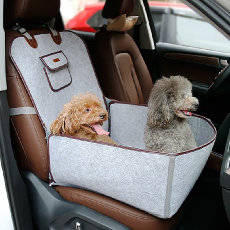 Funda Protectora Dual para Asiento Delantero del Coche - Mascotas