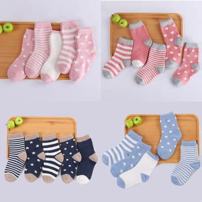 Calcetines de tubo de algodón para niños