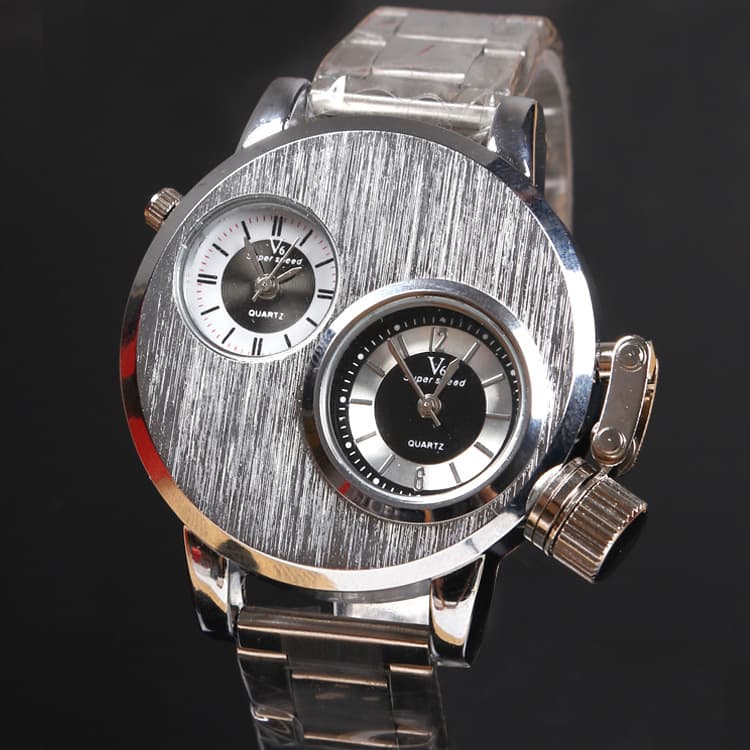 Reloj de Pulsera Deportivo Hombre Cuarzo Correa Piel