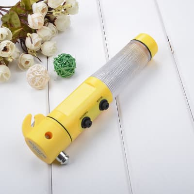 Linterna LED de Emergencia para Coche con Martillo de Seguridad