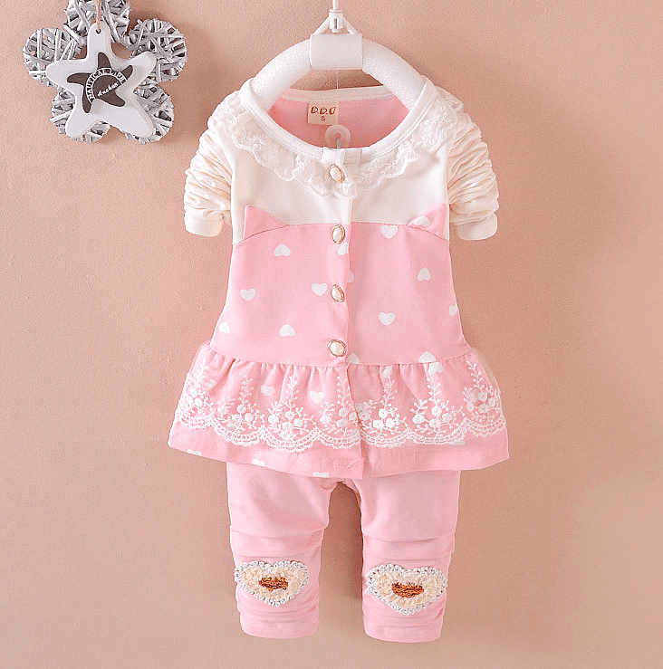 Conjunto Ropa Bebé Niña - Sudadera y Pantalón