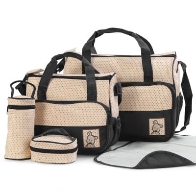 Bolsa de Pañales para Mamá con Soporte para Biberones