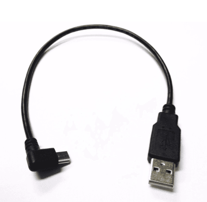 Cable USB Mini 5 Pines Codo 0.2m - Carga Chromecast