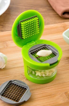 Multiherramienta de Cocina para Ajo - Exprimidor, Trituradora y Cortador