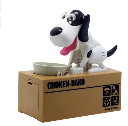 Hucha Robótica Perro - Caja de Dinero Electrónica