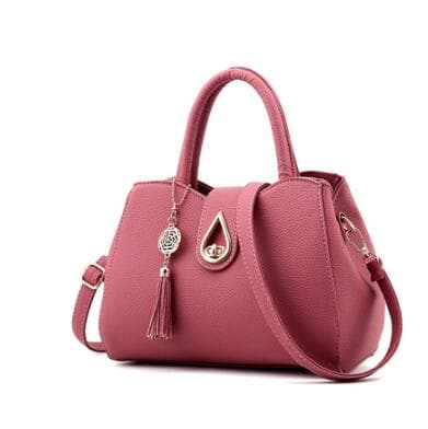Bolso de Mano Mujer Piel Sintética con Borla