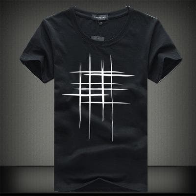 Camiseta de algodón manga corta talla grande