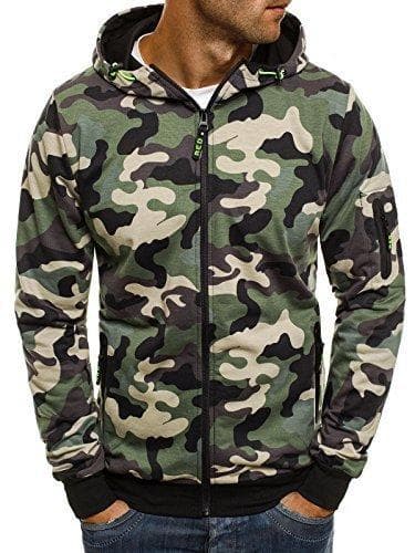 Sudadera con Capucha Camuflaje