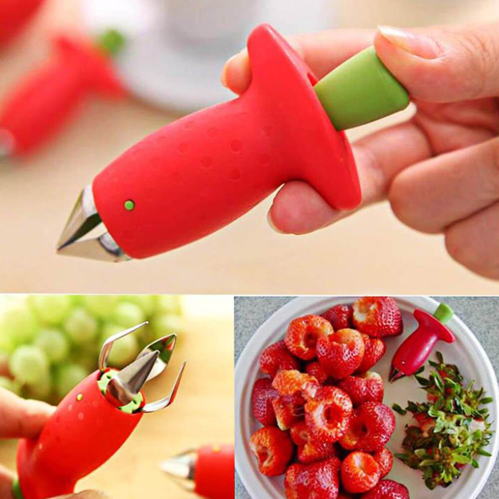 Removedor de Hojas Creativo para Fresas