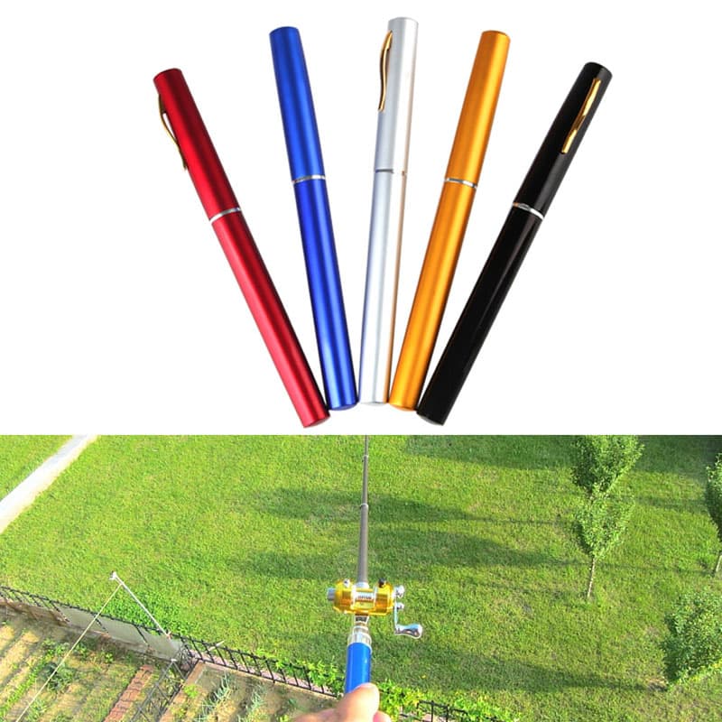 Caña de Pesca Portátil Mini Telescópica 1 Metro