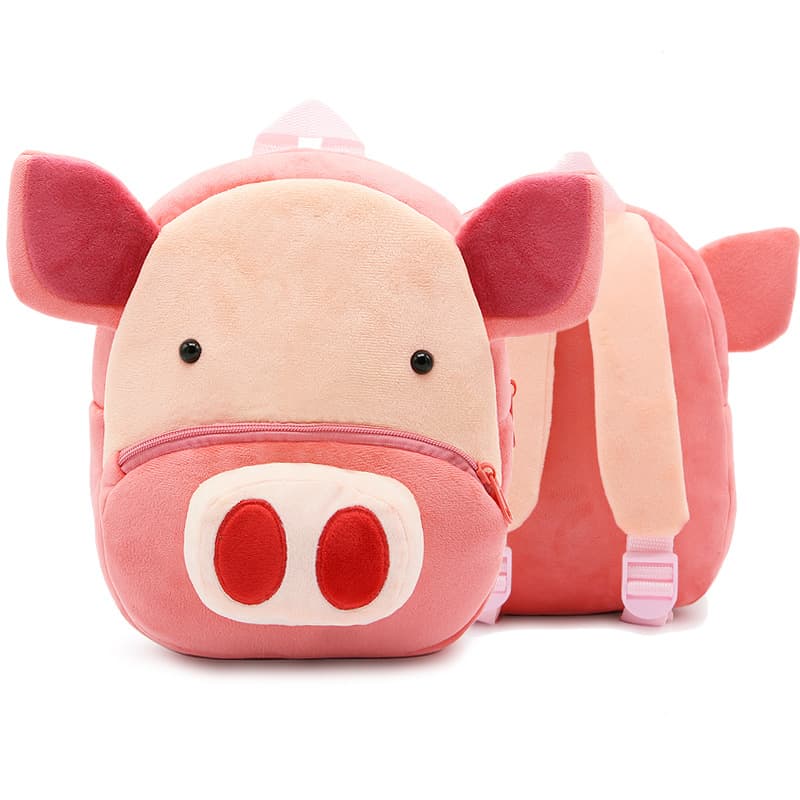 Mochila Peluche Infantil con Diseño Animal