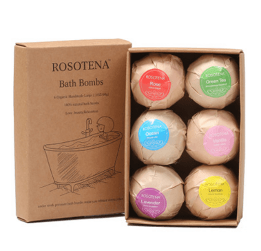 Set 6 Bombas de Baño Orgánicas Aromas Naturales
