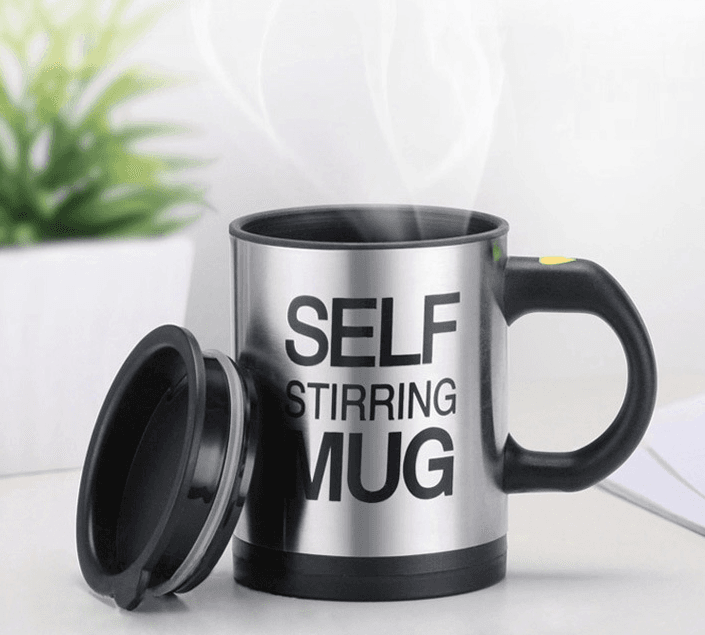 Taza de Café Agitadora Automática Eléctrica de Acero Inoxidable