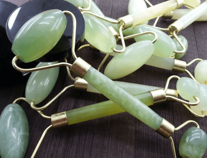 Rodillo Masaje Facial de Jade