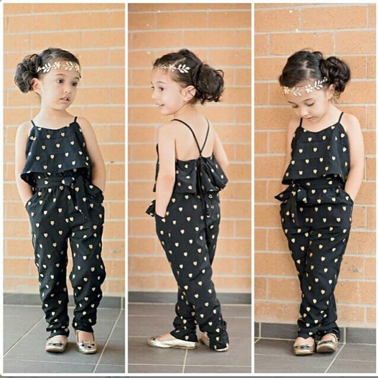 Conjunto Verano Niña Jumpsuit Lunares Tirantes