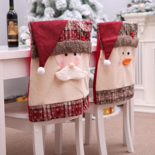 Juego de Sillas Navideñas con Sombreros Decorativos