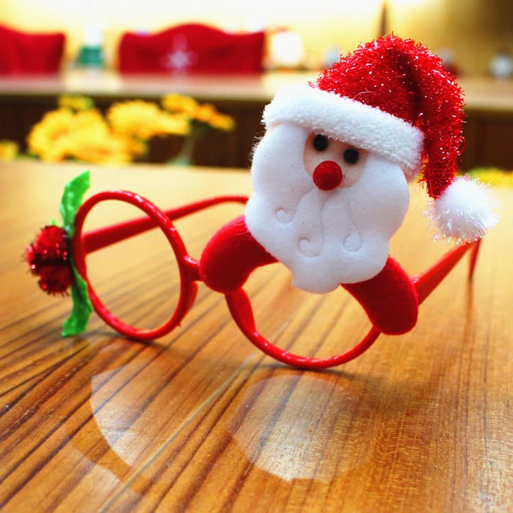 Gafas de Navidad con Marco Decorativo Temática Santa