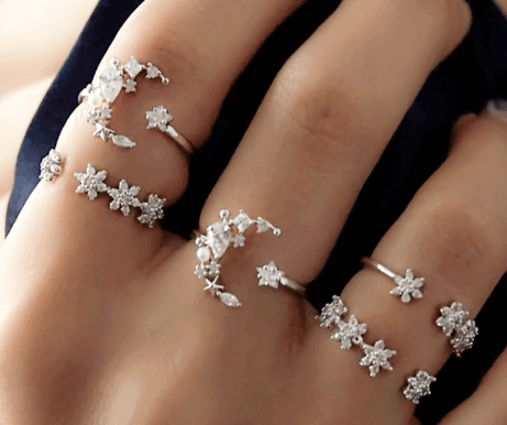 Pendientes de Borla Estrella Brillante