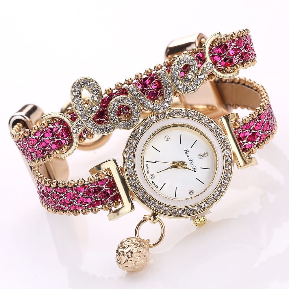 Reloj Pulsera Mujer Rhinestones Elegante