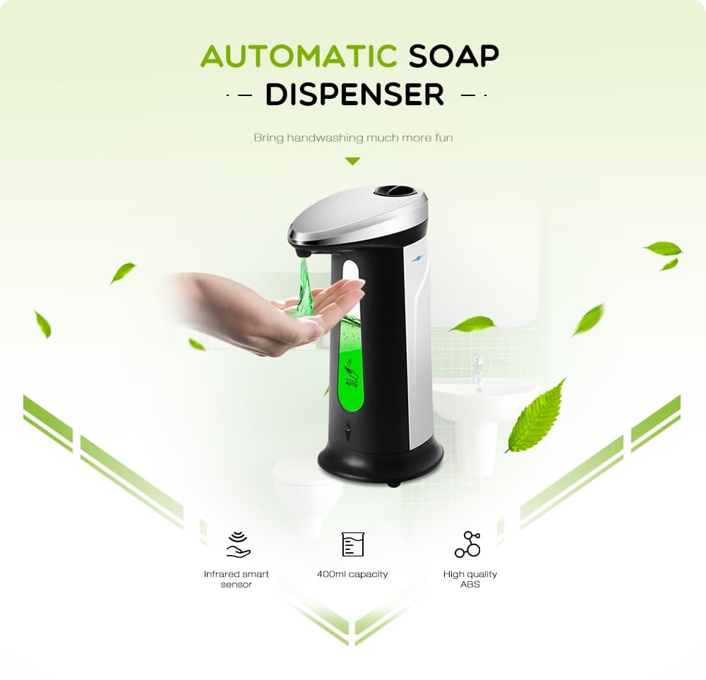 Dispensador Automático de Jabón Líquido con Sensor 400ml