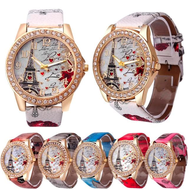 Reloj de Pulsera Vintage París Torre Eiffel para Mujer