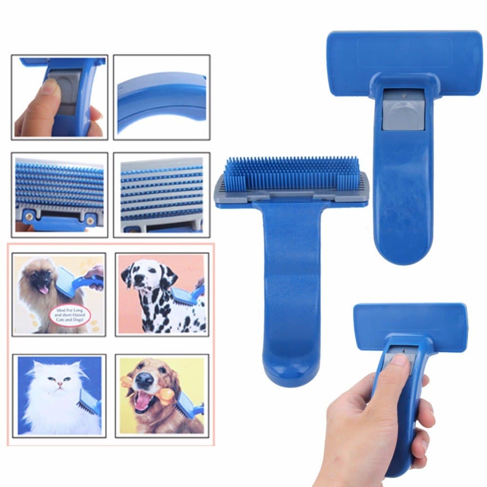 Cepillo Peine Deshedding para Perros y Gatos Autolimpiable