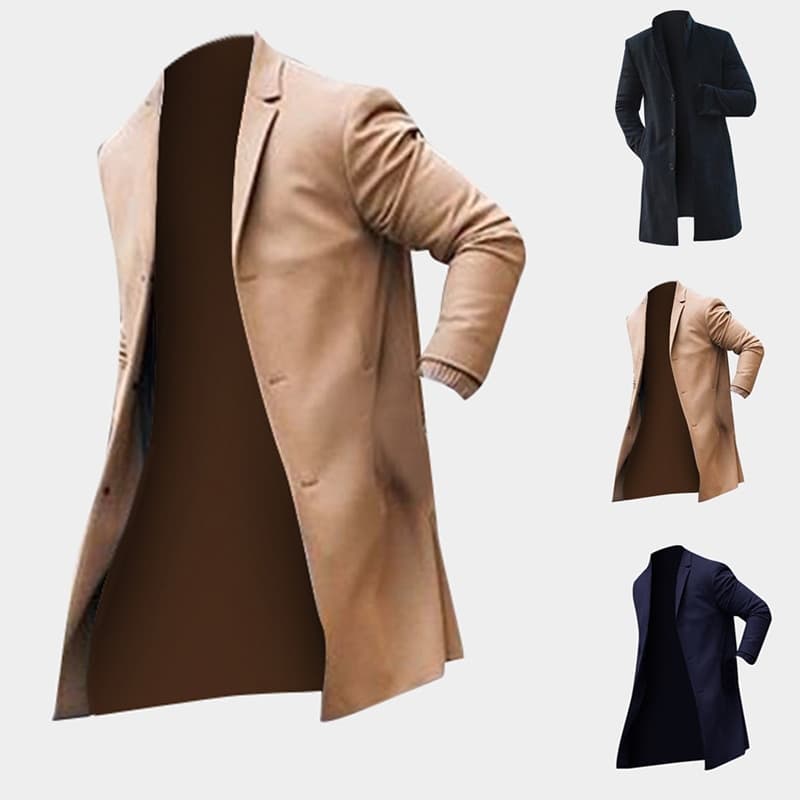 Abrigo Trinchera Clásico Slim Fit para Hombre