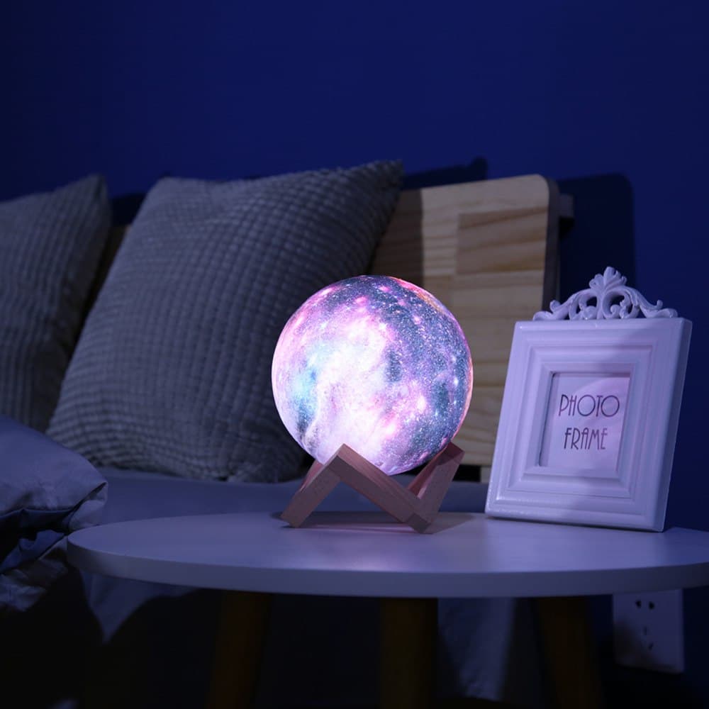 Lámpara Lunar 3D con Efecto Pintura Luminosa