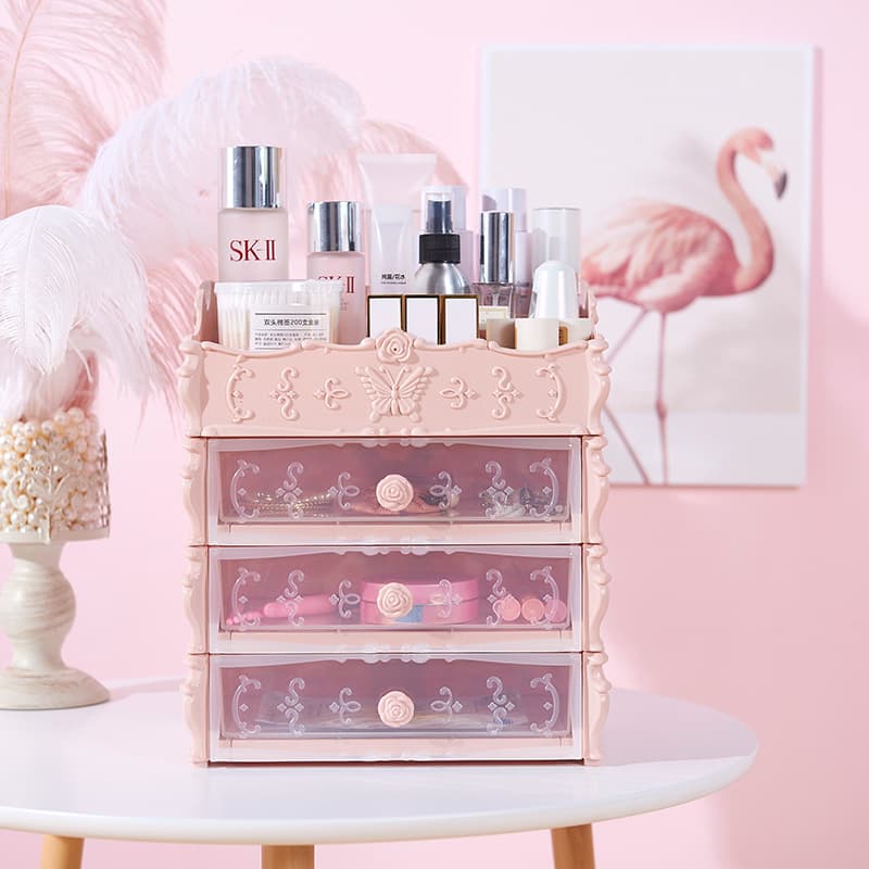 Organizador de Maquillaje Transparente con Cajones