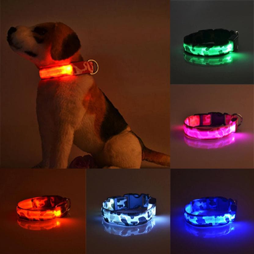 Collar Luminoso para Perro Camuflaje