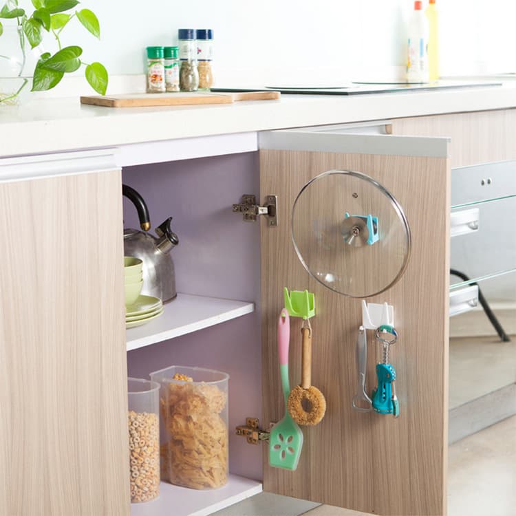 Organizador de tapas para pared de cocina