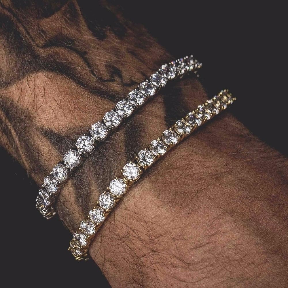 Pulsera Hip Hop Iced Out Circonita Cadena de Tenis
