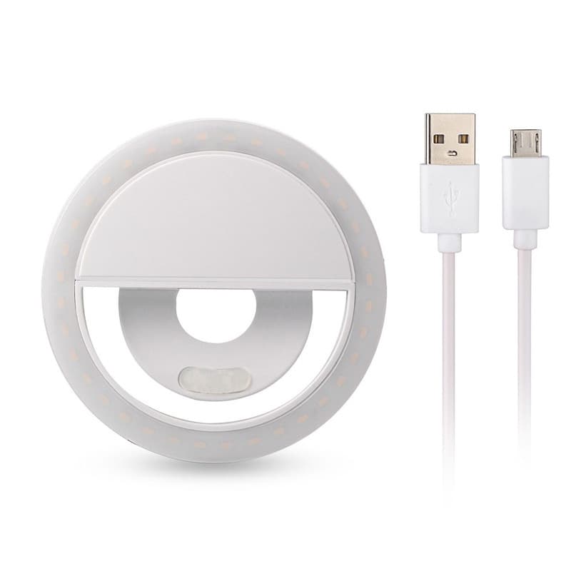 Luz de Relleno USB para Móvil RK12 con Autotemporizador
