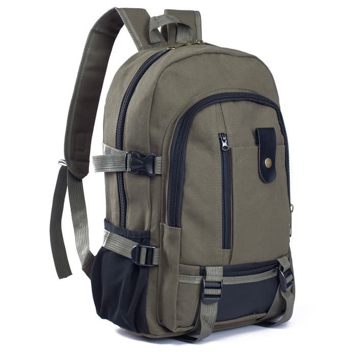 Mochila de Lona para Hombre Estilo Estudiante