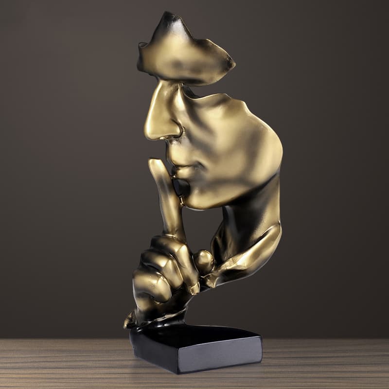 Adorno de Oficina Dorado - Silence