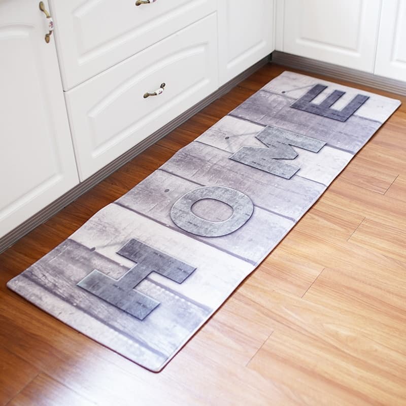 Alfombra de baño y cocina estampada
